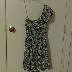 Zebra print dress